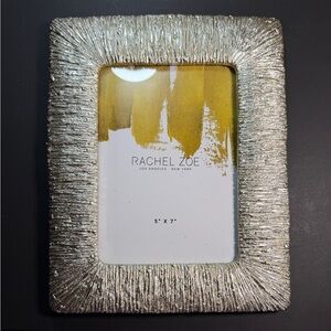 Rachel Zoe Textured Silver Frame for a 5” x 7” Photo or Image